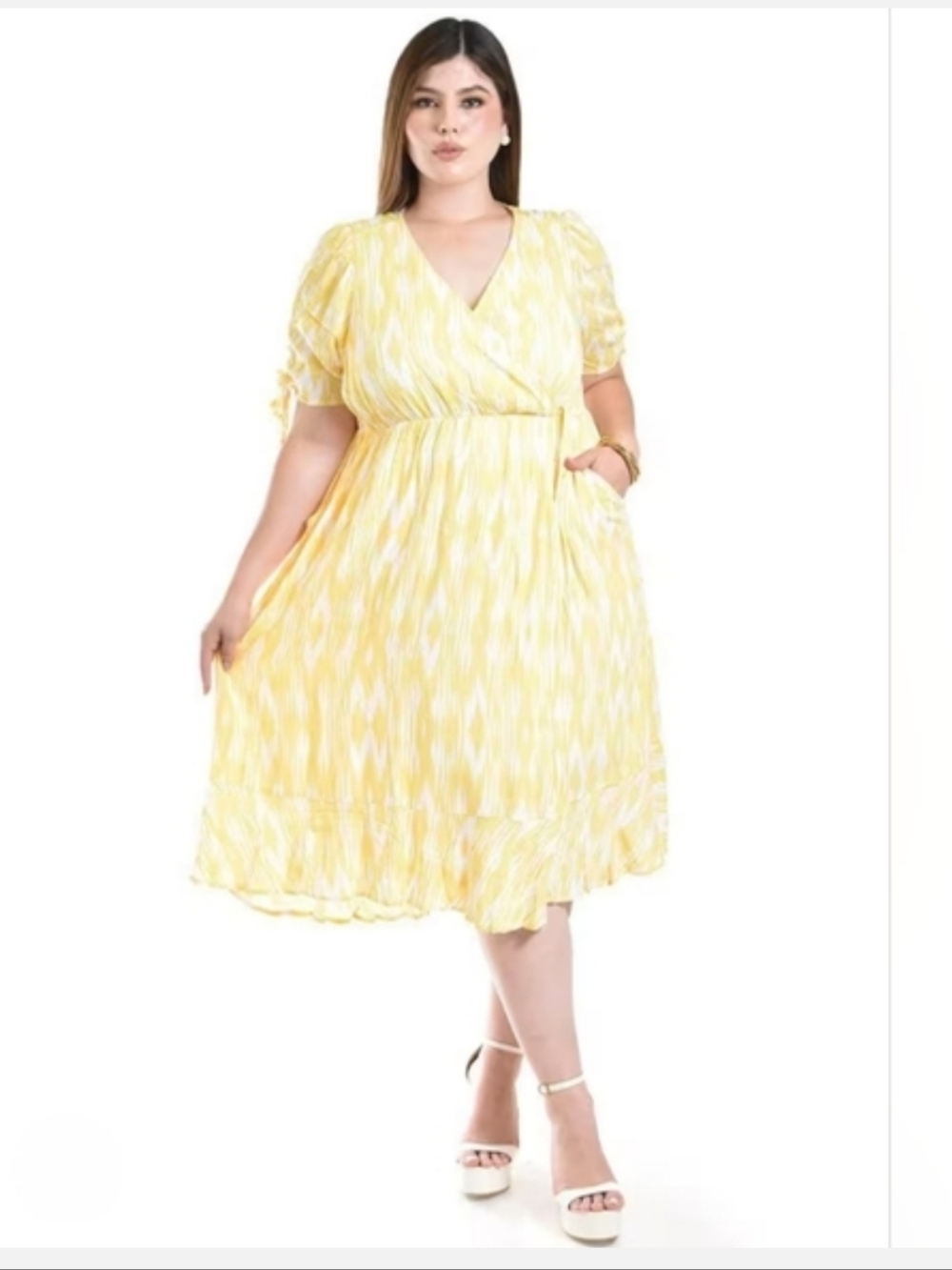 Torrid Faux Wrap Midi Dress